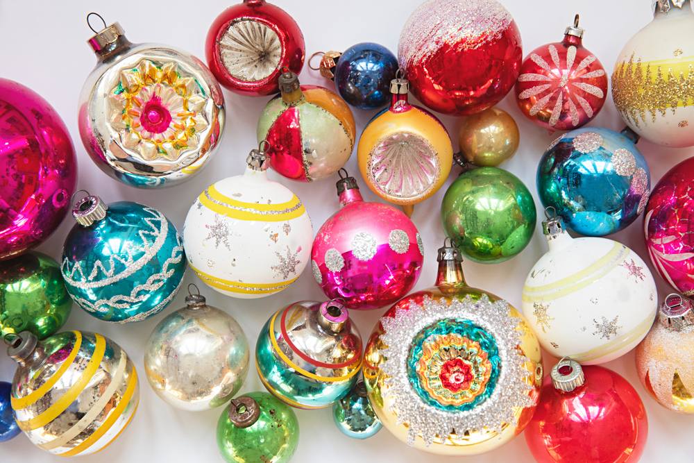 vintage Christmas ornaments  

 